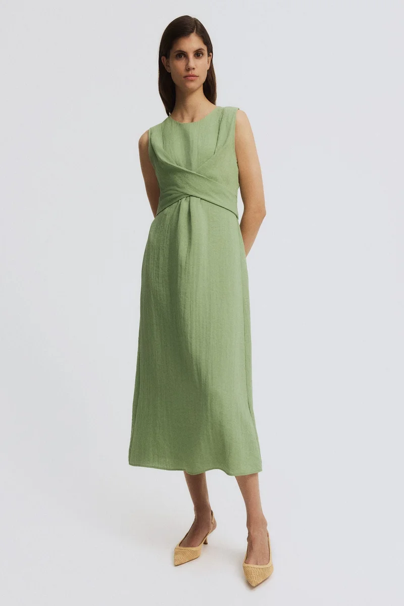 MAMA Tie-back nursing dress