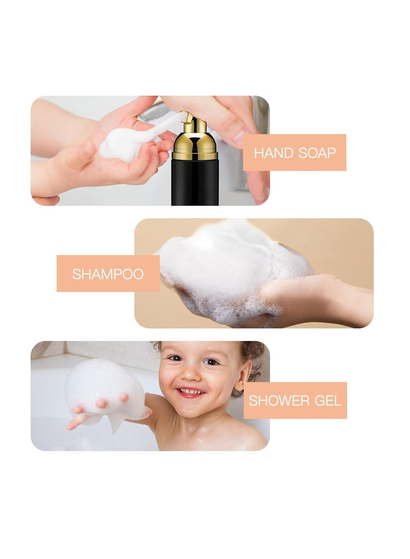 3 وحدات من 2 أوز زجاجة صابون فومية للسفر فارغة زجاجة تنظيف الشampoo الفومية للسفر لتنظيف المكياج - Image 3