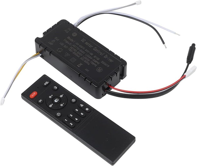 Ceiling Fan Light Remote Control 6 Speed Stepless Dimming AC110 265V Adjustable Airflow - Image 1