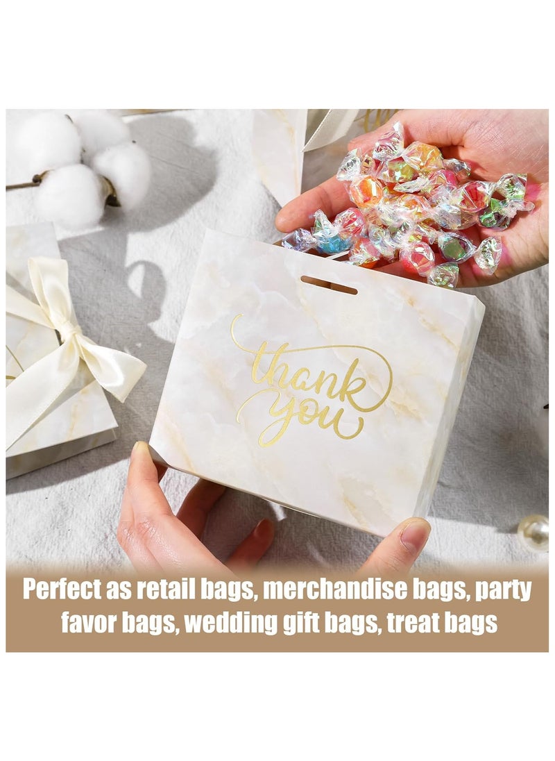 Joyelink 24PCS Small Thank You Gift Bags, MinI Party Favor Bags Yellow Candy Bags Treat Boxes Paper Gift Bags with Bow Ribbon for Wedding Bridal Baby Shower Birthday Party  - Image 5