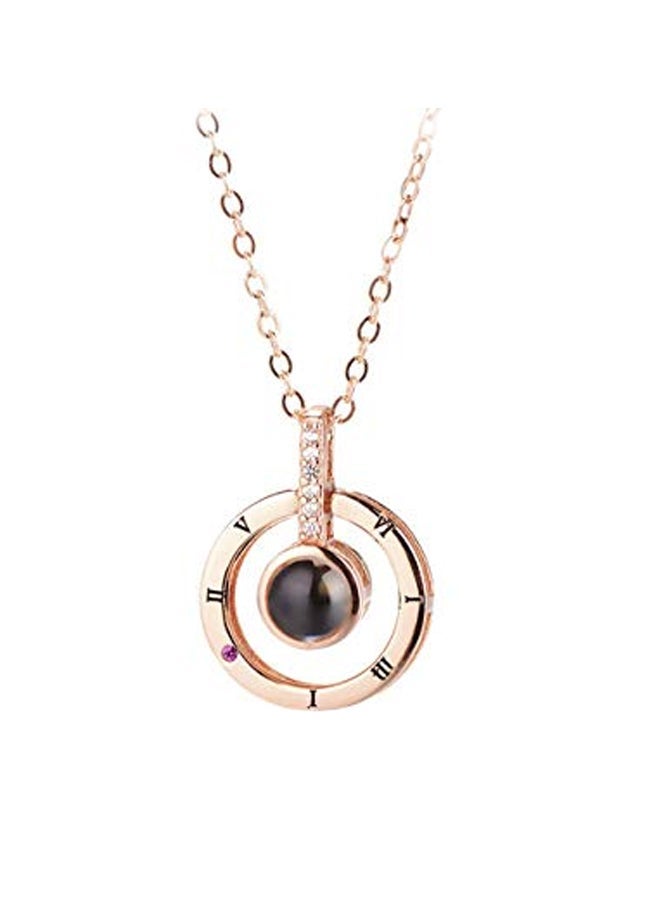 Wonvin 100 Languages I Love You Projection Pendant Necklace - Image 1