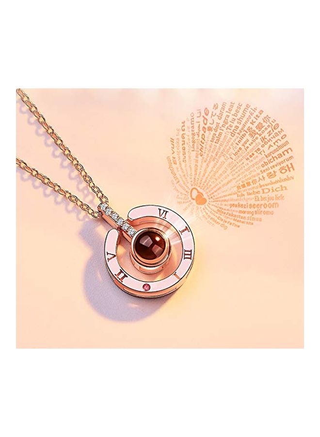Wonvin 100 Languages I Love You Projection Pendant Necklace - Image 3