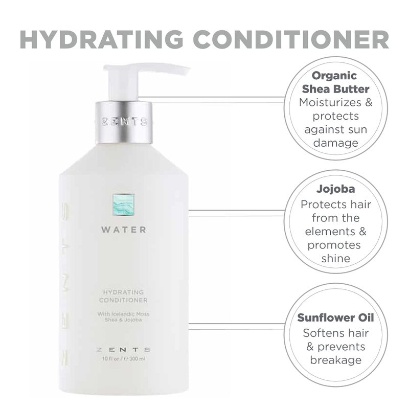 Zents Moisturizing Conditioner, Color Safe and Sulfate-Free with Organic Shea Butter & Jojoba Oil for All Hair Types, 10 fl oz - Image 5