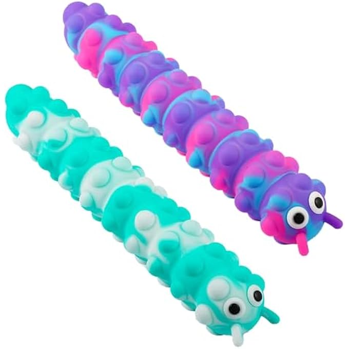 Langmeil Suction Pop Fidget Toy, Relax and Pressure Relief Toys, 3D Squeeze Anti-Pressure Popper Sensory Toys for Kids and Adults(Purple & Mint) - Image 1