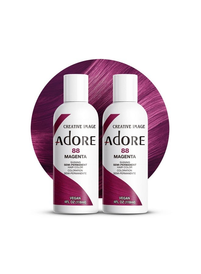 Adore Dore Semi Permanent Hair Color Vegan And Crueltyfree Hair Dye 4 Fl Oz 088 Magenta (Pack Of 2) - Image 2