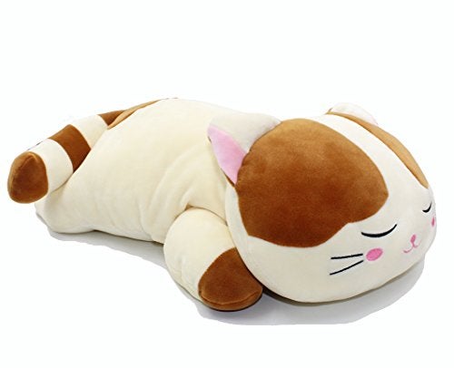 Vintoys Very Soft Cat Big Hugging Pillow Plush Kitten Kitty Stuffed Animals Brown 235 - Image 1