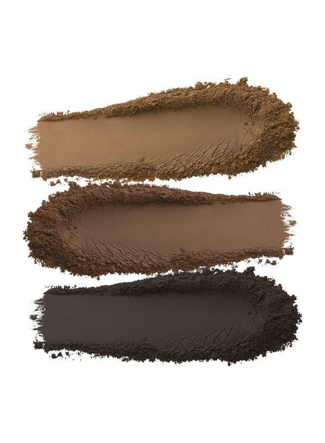 بوبين لوحة بودرة الحواجب من بوبين، 3 ألوان، بودرة حواجب مقاومة للماء، بودرة تحديد الحواجب، بودرة حواجب لتحديد شكل الحواجب بشكل مثالي - Image 3