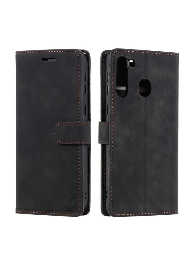 S-TOP Case For Samsung Galaxy A21 Skin Feel Anti-theft Brush Horizontal Flip Leather Phone Case - Image 2