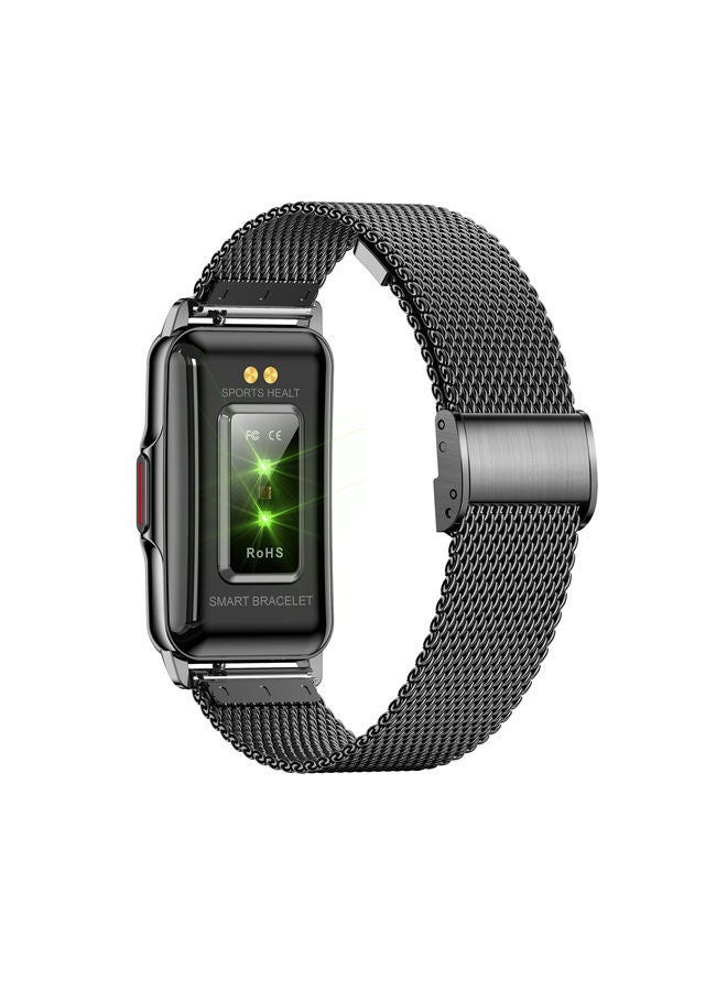 AROAQ H80 1.47 inch Smart Watch Multi-Sport Mode Fitness Bracelet IP67 Waterproof Health Watch with Sleep Monitoring With Black Stainless steel Strap - Image 4