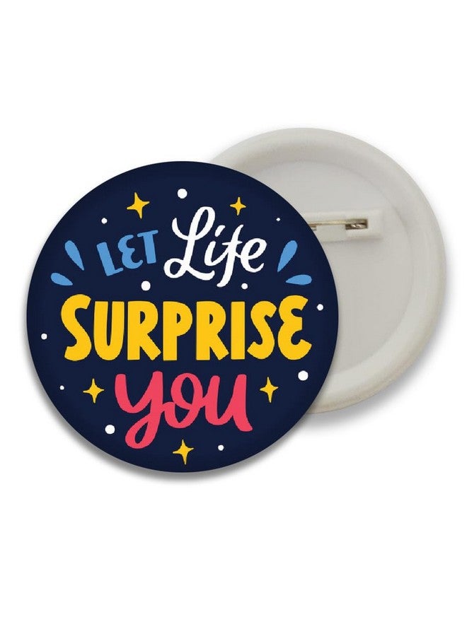 دي2سي شارة دائرية من البلاستيك عليها اقتباسات تحفيزية من D2C® - مثالية للأولاد والبنات والرجال والنساء، دفعات عصرية للحقائب وحقائب الظهر، هدية مثالية لأعياد الميلاد وحفلات الزفاف، مقاس 58 مم، عبوة من 5 قطع D12 - Image 2