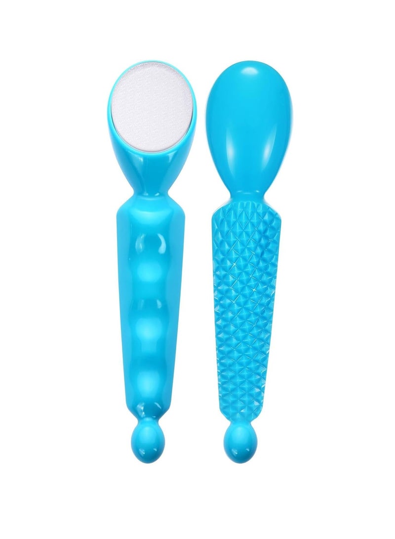 Excefore Glass Foot File Callus Remover for Feet, 4 in 1 Foot Scrubber & Massager & Hair Eraser & Nail File, Foot File for Dead Skin, Heel Scraper for Cracked Heels, Foot Exfoliator Tool - Image 1