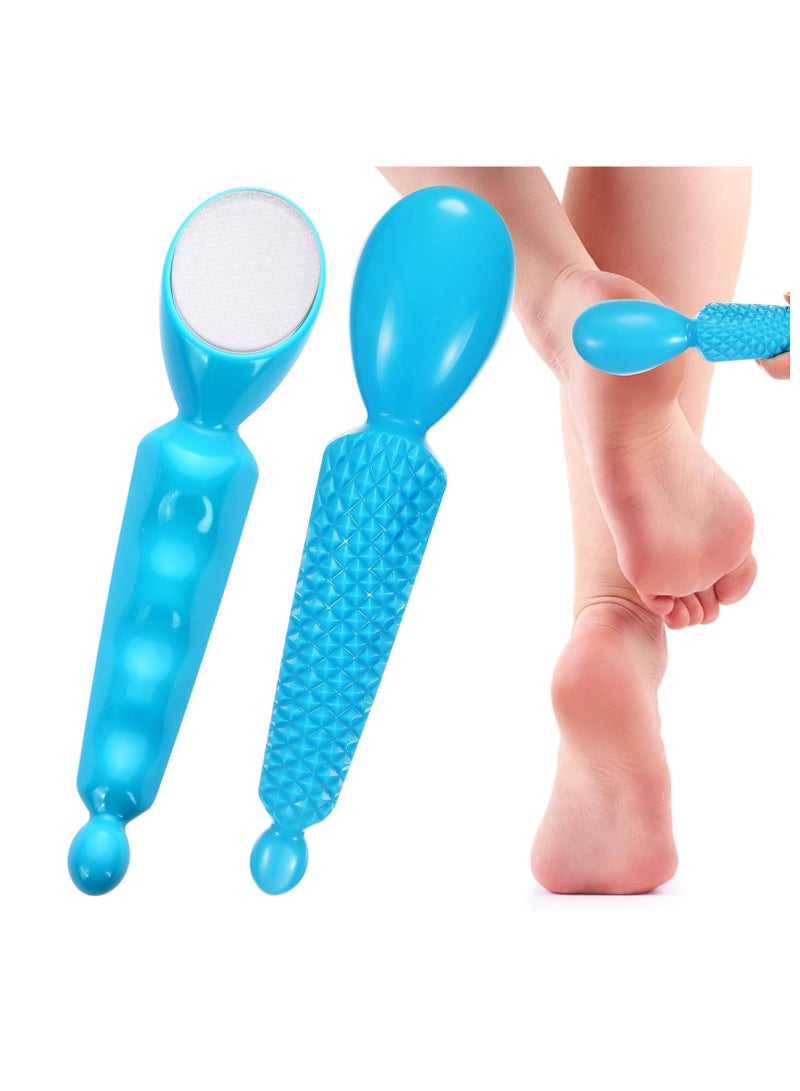 Excefore Glass Foot File Callus Remover for Feet, 4 in 1 Foot Scrubber & Massager & Hair Eraser & Nail File, Foot File for Dead Skin, Heel Scraper for Cracked Heels, Foot Exfoliator Tool - Image 2