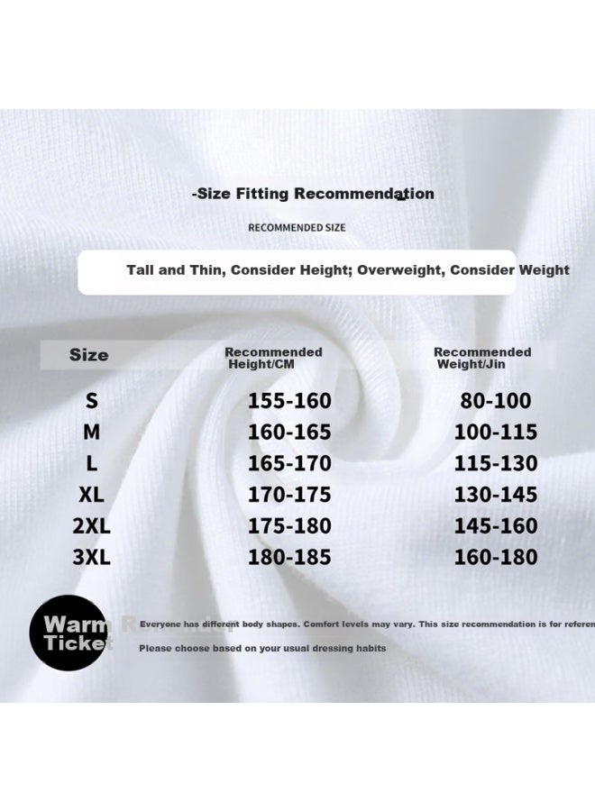 Vuug Summer Pure Cotton New American-style Heavyweight Breathable Short-sleeve T-shirt For Men, White, 3XL - Image 3