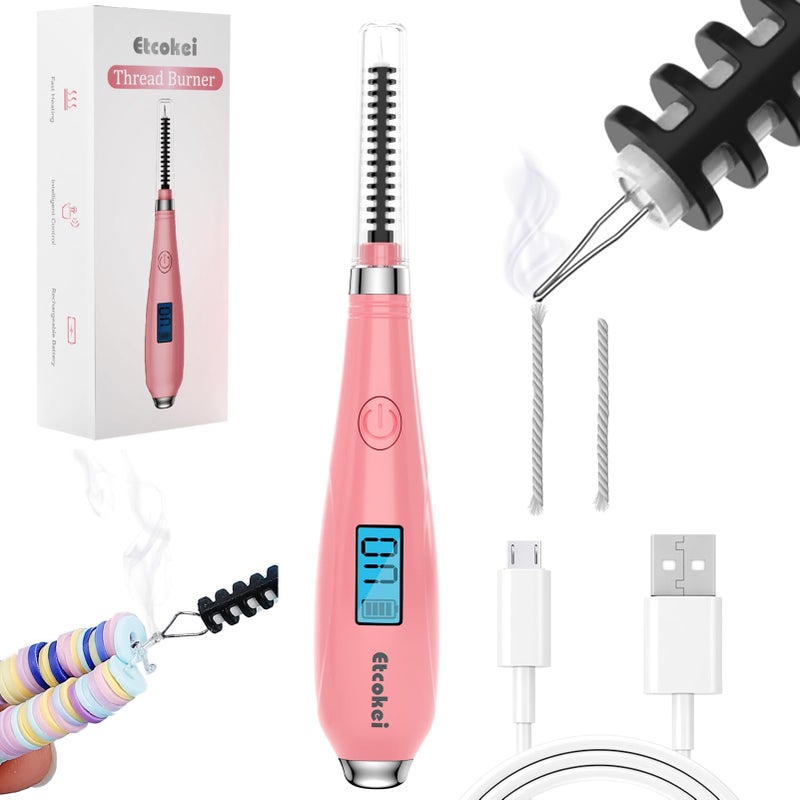 Etcokei USB Thread Burner Zap Tool, Rechargeable Beading Supplies for Jewelry Making Sewing Cutting Melting DIY Beadwork, Ideal for Finishing Bead Weaving & Stringing Projects (Patented) - Image 1