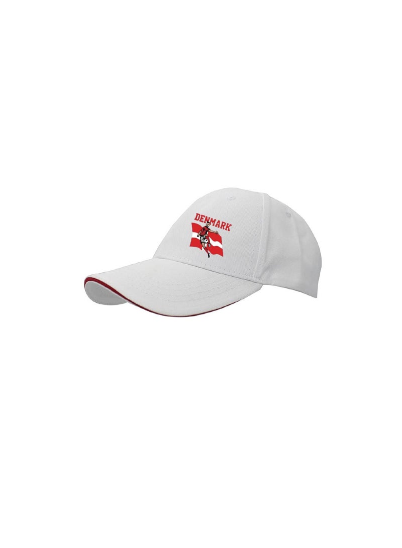 PRINTSHOP4ME Denmark Unisex Adult Football Cap for Both Men and Women With Metal Adjustable Buckle Closure - Perfect for Football Fans, Match Days, Outdoor Activities, and Everyday Wear - Image 2