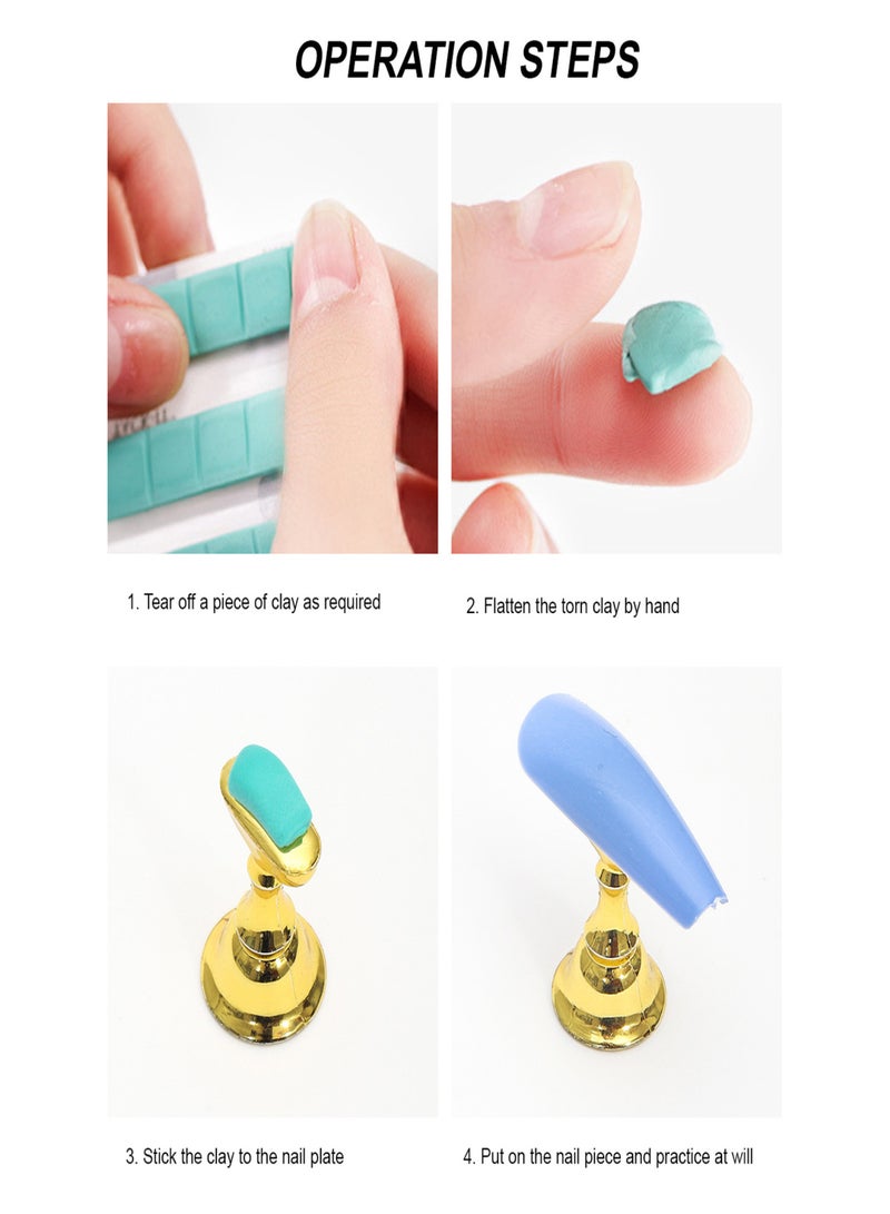 حاملات أظافر أكريليك للتدريب على فن الأظافر، حاملات أطراف أظافر مغناطيسية، رف عرض أظافر للتدريب، أداة مانيكير للاستخدام المنزلي في صالون الأظافر - Image 5