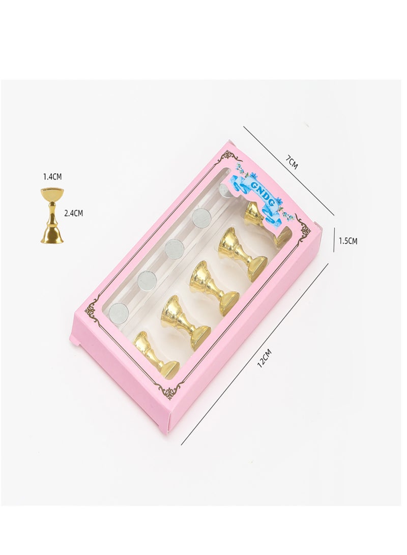 حاملات أظافر أكريليك للتدريب على فن الأظافر، حاملات أطراف أظافر مغناطيسية، رف عرض أظافر للتدريب، أداة مانيكير للاستخدام المنزلي في صالون الأظافر - Image 4