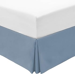 Mellanni Bed Skirt California King - Bed Frame and Box Spring Cover - 15-Inch Tailored Drop Pleated Dust Ruffle - Easy - Image 1