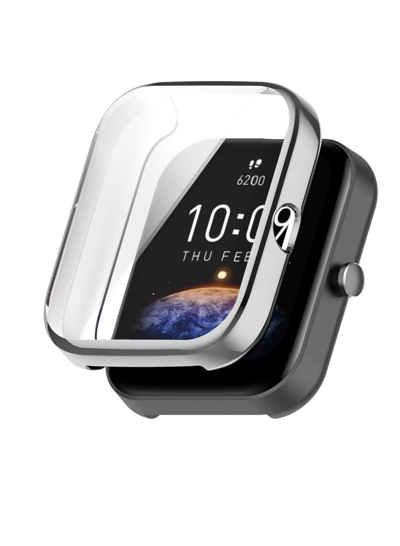 Shockproof Watch Case Compatible with Amazfit Bip 5 , TPU Soft Silicone Screen Protector, Shockproof and Scratch Resistant Watch Case, Full... - Image 1