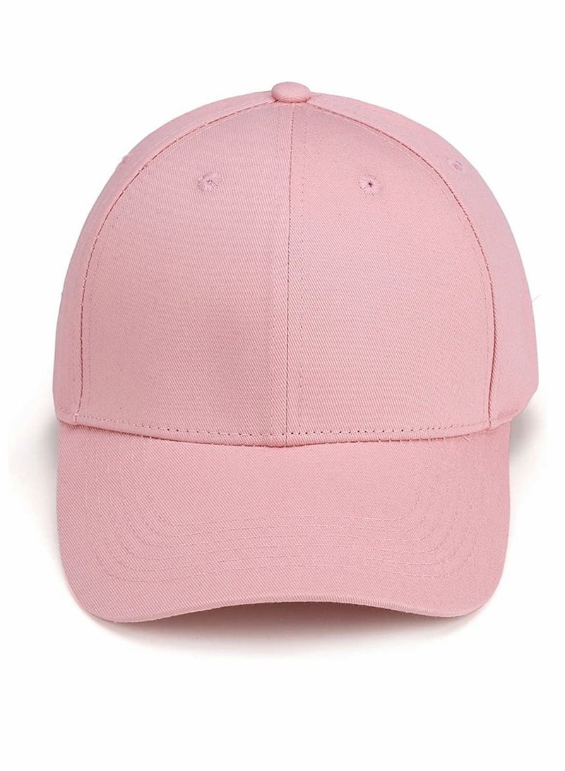 Y&D Baseball Caps, Pink Hats, Plain Adjustable Cap, Classic Panel Hat, Fashionable Dad Hat Fit Outdoor Sports Sun in Summer Fits Men Women, 1 Pcs - Image 2