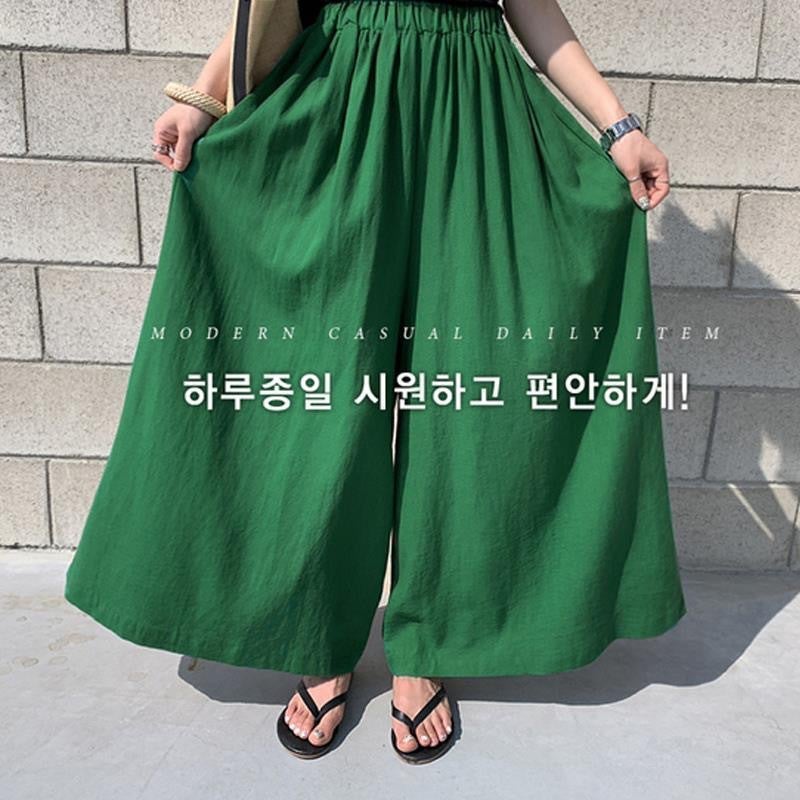 Women's Cotton-Linen Loose Wide Leg Pants - Image 3