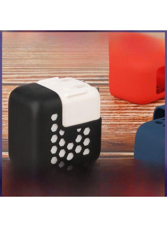 For Apple MacBook Laptop Power Adapter Protective Case Charger Silicone Case-Color:Black-Applicable Model:60W 61W 13 Inch Pro/13 Inch Retina(A1278/A1502/A1706/A2289)  - Image 2