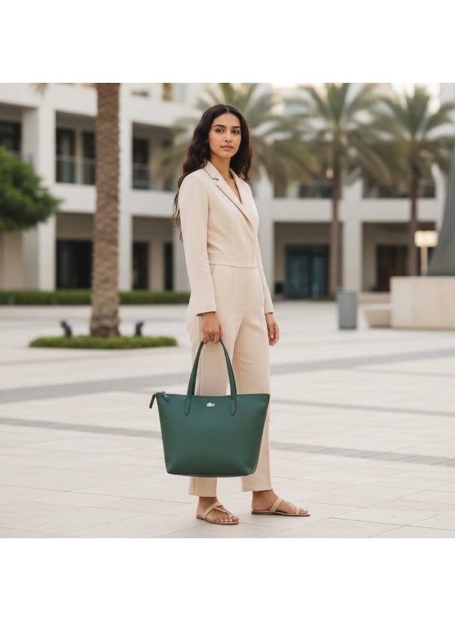 Lacoste bag Women's L12.12 Concept Fashion Versatile Large Capacity Large Size Zipper Handheld Shoulder Bag Camera Bag Tote Bag Large 35cm * 30cm * 12cm Camera Bag - Image 2