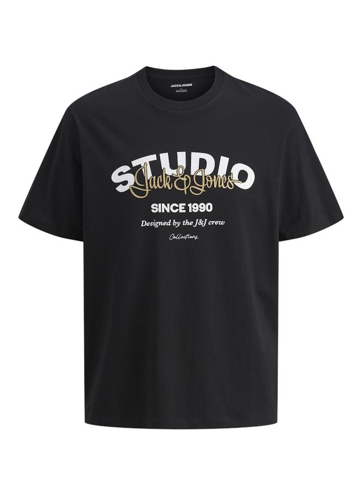 JACK & JONES Text Print Regular Fit T-Shirt - Image 5