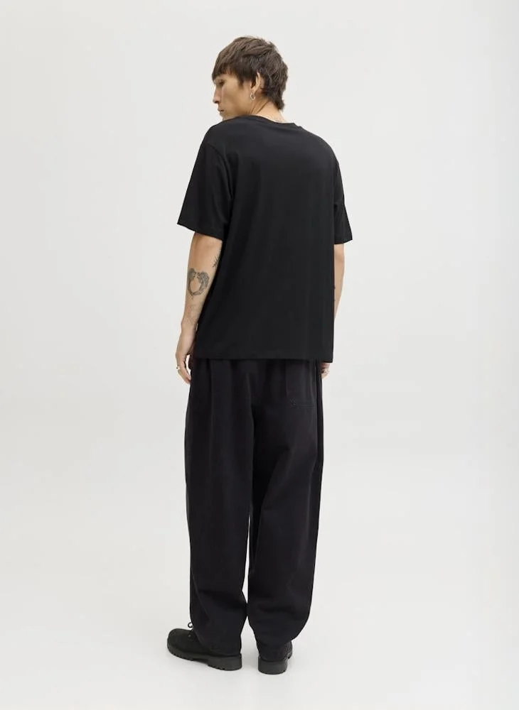 JACK & JONES Text Print Regular Fit T-Shirt