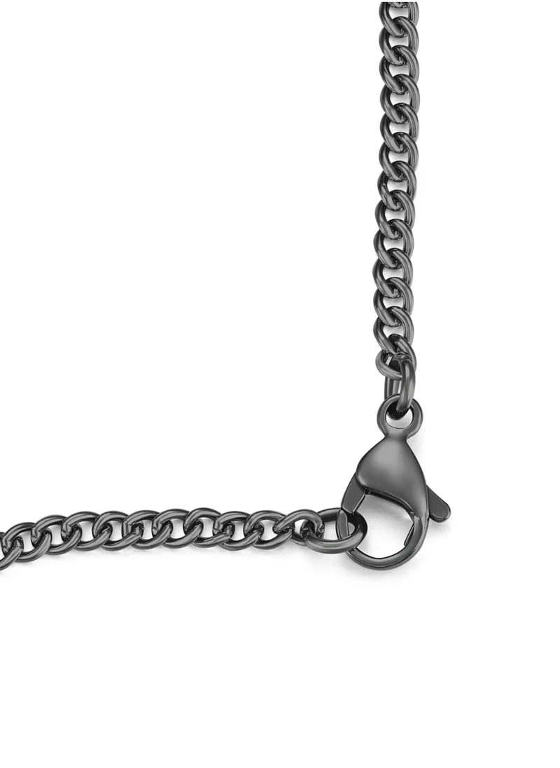 دوكاتي كورس Duo Grey Necklace For Men with Dogtags