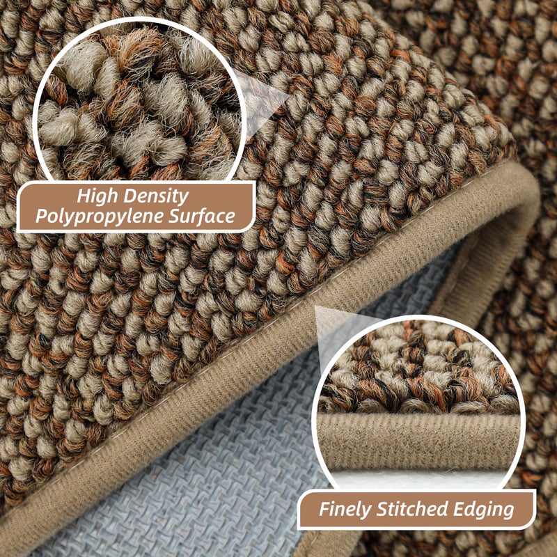 BEQHAUSE Hallway Runner Rugs 2x6, Hallway Rug Non-Slip Washable(Rolled-Up NO Creases), Runner Rug Absorbent Stain Resistant Hall Rug Carpet Runner, Entryway Rugs Floor Mat Laundry Room Rugs, Taupe - Image 3