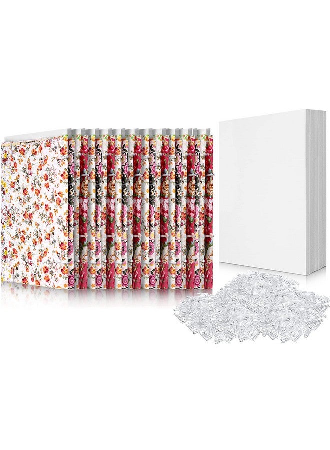 Teling 7.5 X 10.5 Inch Comic Book Boards And Clear U Shape Plastic Alligator Clips Fabric Board For Folding And Storing Fabric (200 Set) - Image 1