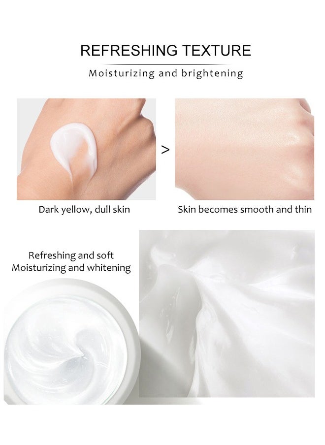 Kojic Acid Face Whitening Cream, Moisturizing Hydrate and Nourish the Skin, Lightweight Non-Greasy Deep Penetration Anti-Aging，Spots Or Acne Scars In A Effective Way, 80ml