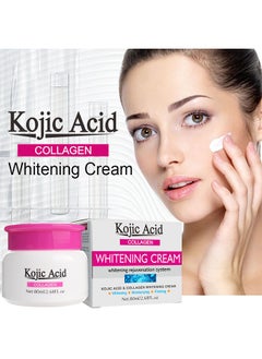 GUANJING Kojic Acid Face Whitening Cream, Moisturizing Hydrate and Nourish the Skin, Lightweight Non-Greasy Deep Penetration Anti-Aging，Spots Or Acne Scars In A Effective Way, 80ml  - Image 1