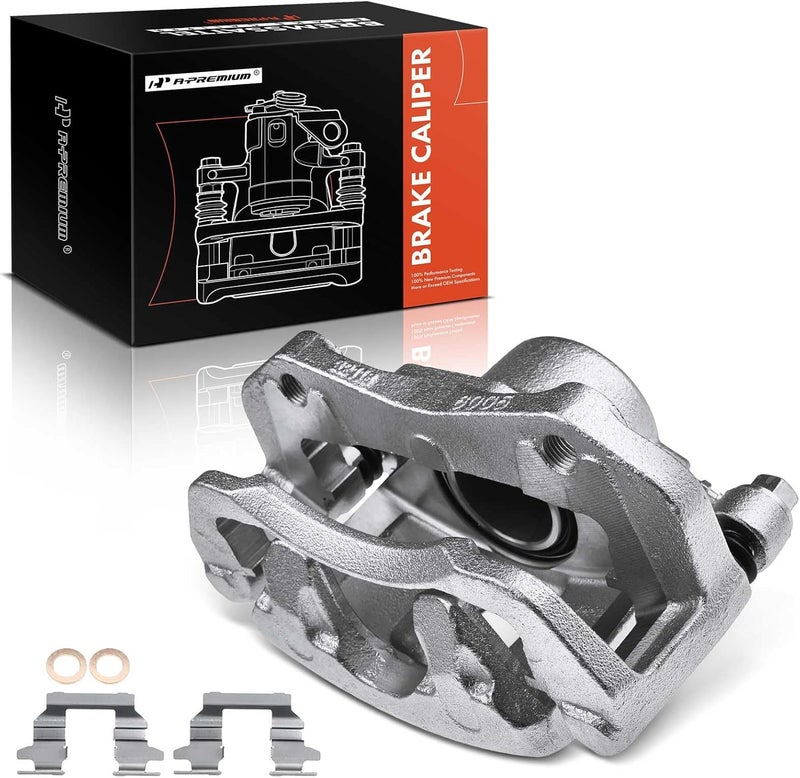 A-Premium Brake Caliper Assembly with Bracket for Acura, Honda, Isuzu - Front Left Driver Side - Image 1