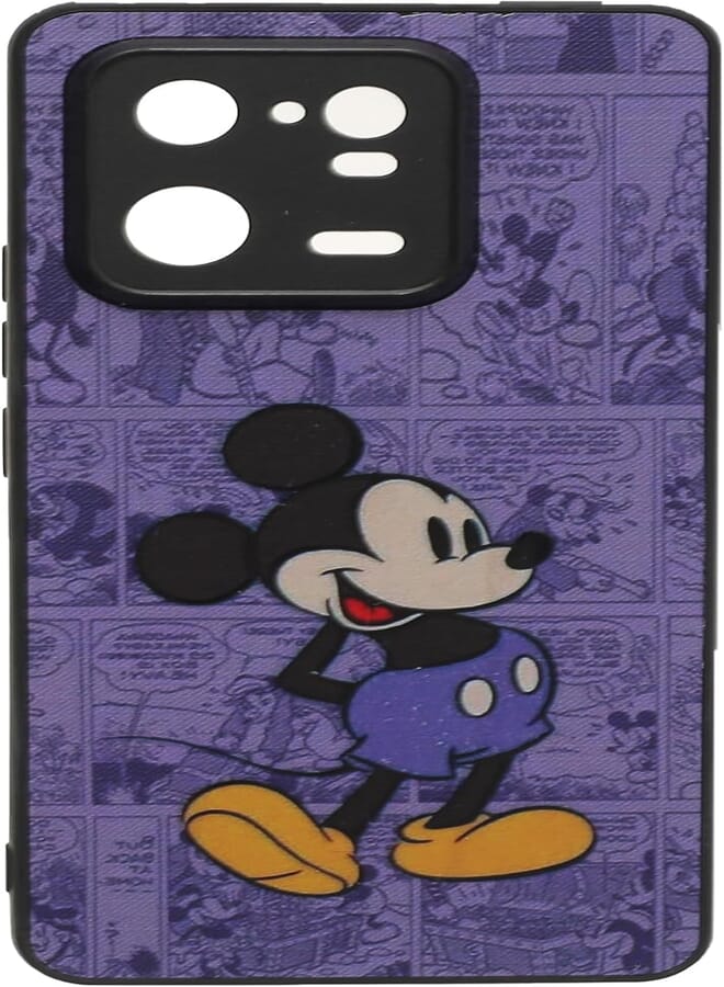 Boter. Plastic 3D Shockproof Back Case Designed With Raised Edge To Protect Camera lens Cartoon Character Printed Suitable For Xiaomi 13 Pro - Multi Color