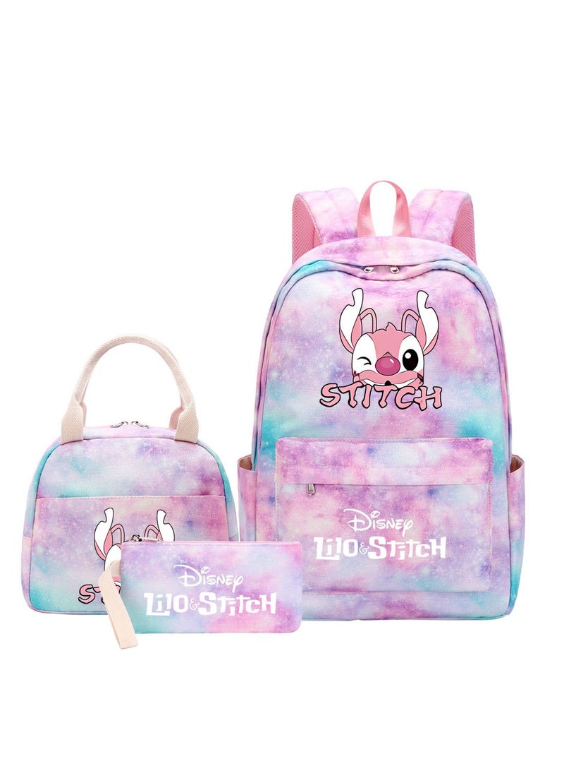 ستيتش حقيبة ظهر مطبوعة من ثلاث قطع