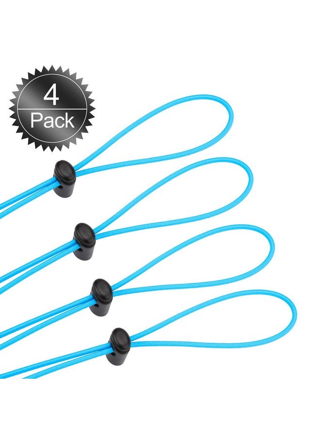 Oumers Bungee Goggle Strap Kit(4Pack), Adjustable Replacement Swimming Goggle Straps With Cord Lock Clamp For Swim Goggles Anti Fog Racing Kids Goggles ;Universal Durable, One Size Fits All - Image 1