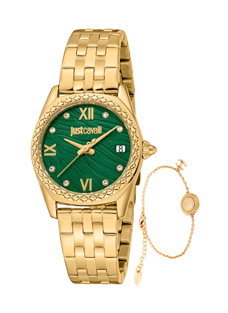 Just Cavalli - Women's Round Shape Stainless Steel Wrist Watch JC1L312M0075 - 30 Mm - Image 1