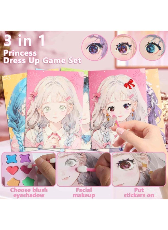 Mitoy Paper Craft Kits for Girls, Princess Dress Up for Girls DIY Makeup Toy Kit - Image 3