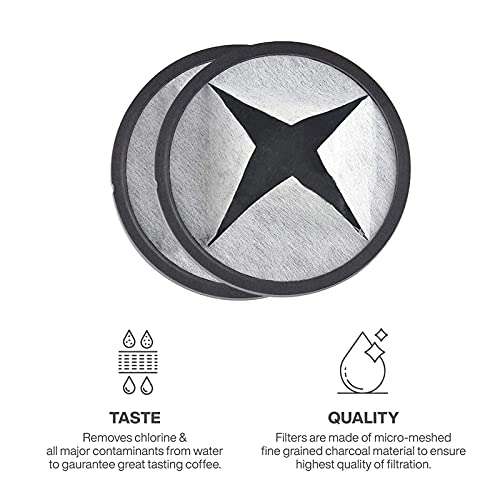 BRENSTEN 12-Pack Replacement Charcoal Water Filter Discs for Mr. Coffee Brewers Coffee Machines - Image 3