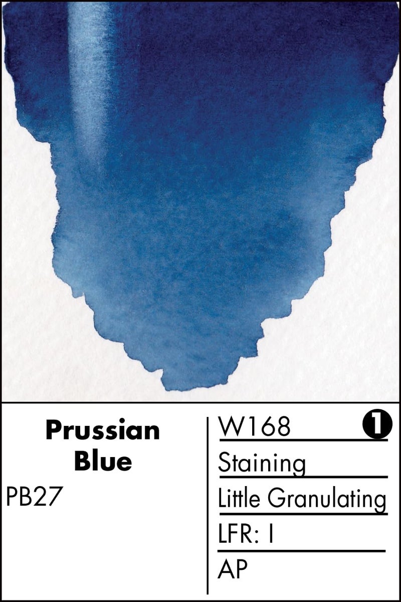 Grumbacher Finest Watercolor Paint, 14 ml/0.47 oz, Prussian Blue - Image 2