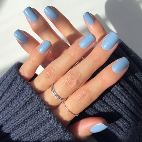Glamnetic Press On Nails - Pastel Yellow | Short Oval Yellow Fake Nails with Glossy Finish, Salon Quality| 15 Sizes - 30 Nail Kit with Glue - Image 1