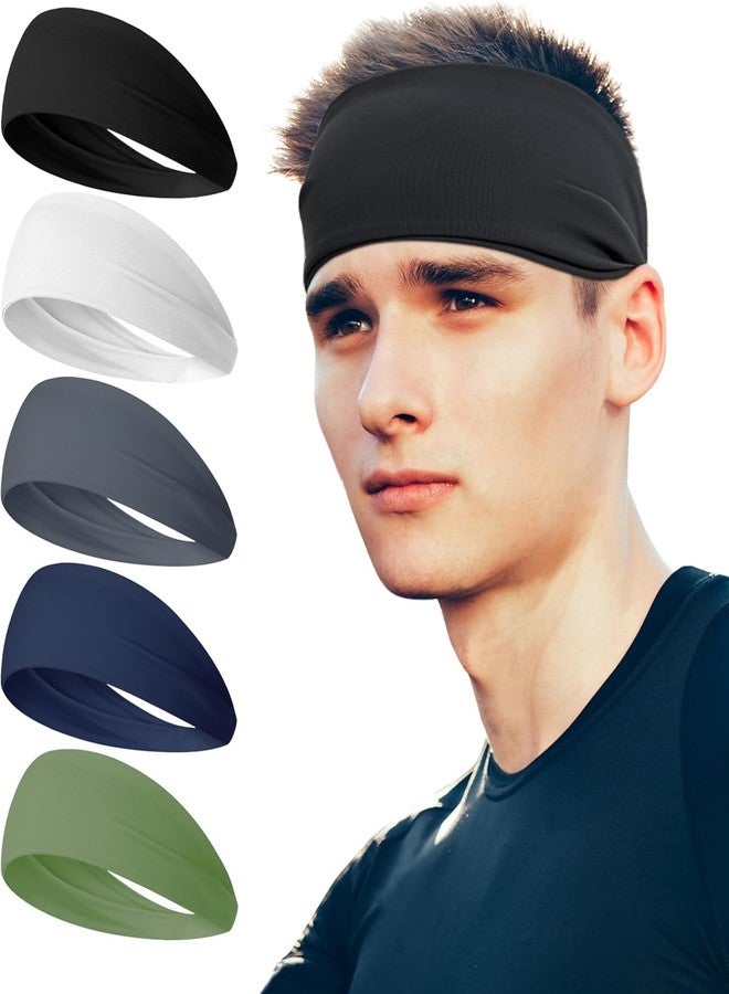 PAROPKAR Sports Headband Sweatband Hairband Use for Running Riding Biking Cycling Football Gym Yoga Workout Training Outdoor for Men and Women - Image 1