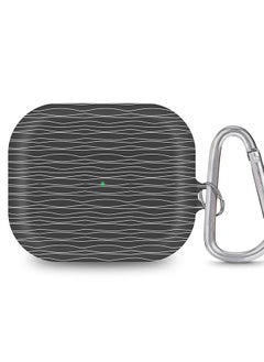 StylePods Case for Airpods 3rd Gen Case With Anti-Lost Keychain - Squiggly Lines