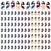Bememo 100 Pcs Mini Jesus Figurines Bulk Little Jesus Toys Original Design Rubber to Hide and Seek Religious Party Favor Sunday Craft Baptism Gift for Easter Egg StuffersMulticolor - Image 2