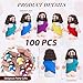 Bememo 100 Pcs Mini Jesus Figurines Bulk Little Jesus Toys Original Design Rubber to Hide and Seek Religious Party Favor Sunday Craft Baptism Gift for Easter Egg StuffersMulticolor - Image 4