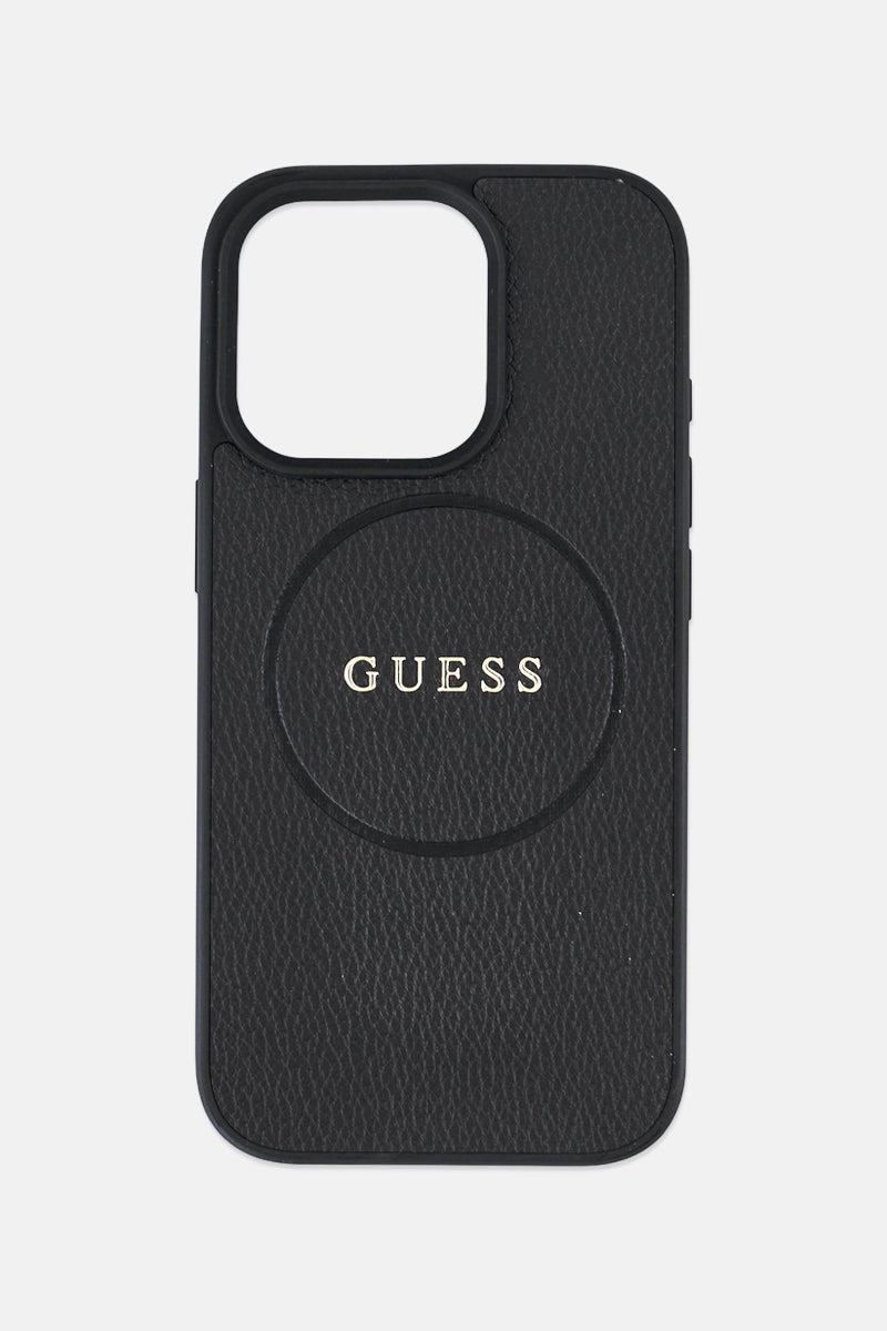 GUESS iPhone 16 Pro Magsafe Brand Logo Protective Case, Black - Image 1