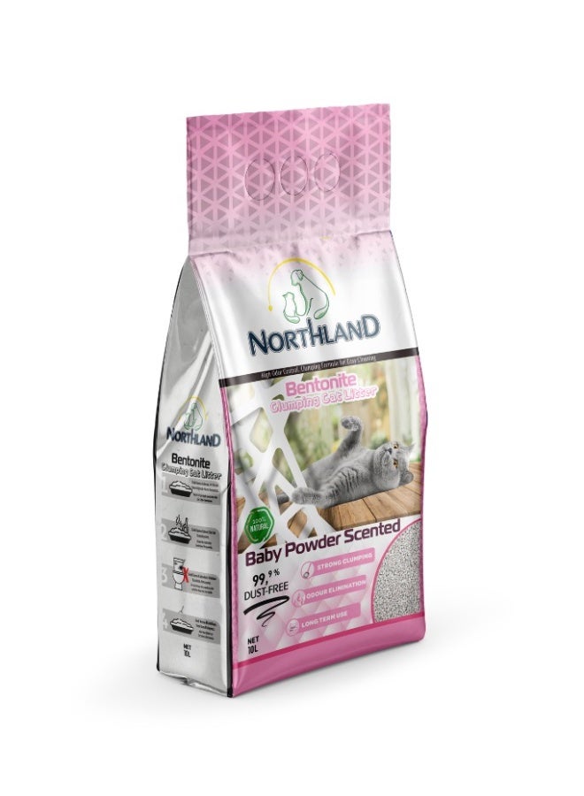 Northland Bentonite Clumping Cat Litter Baby Powder Scent 10L