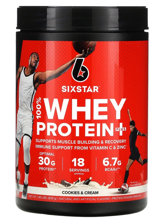 100% Whey Protein Plus Cookies & Cream 1.85 lbs (839 g)
